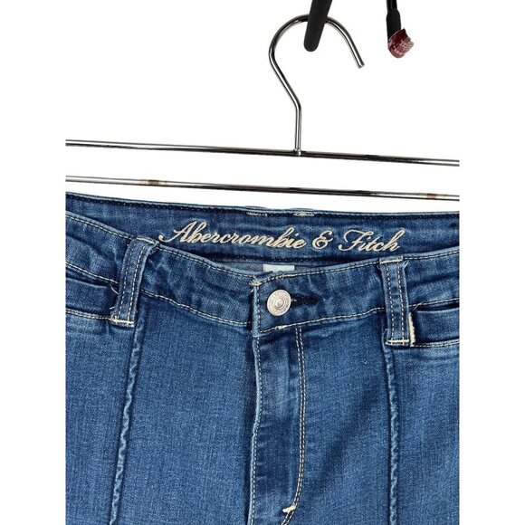 Abercrombie Fitch High waist super flare jeans sz 10R - Picture 2 of 10
